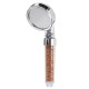 Transparent Shower Head ABS Anion Filter SPA Saving Pressurized Boost Rainfall Shower Head for Bathroom Bathing Travelling - S