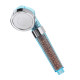 Transparent Shower Head ABS Anion Filter SPA Saving Pressurized Boost Rainfall Shower Head for Bathroom Bathing Travelling - S