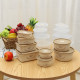 Bakeey 4 PCS Storage Box Miscellaneous Grain Storage Plastic Sealed Box Refrigerator Freshness Box - Circular Transparent