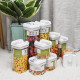 Airtight Food Storage Containers Square Nine-piece Easy-to-buckle Cans Kitchen Household Whole Grains Milk Powder Preservation Storage Tank
