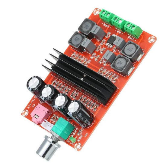 XH-M190 2*100W Tube Digital Audio Board TDA3116D2 Power Audio Amp 2.0 Class D Stereo HIFI Amplifier DC12-24V