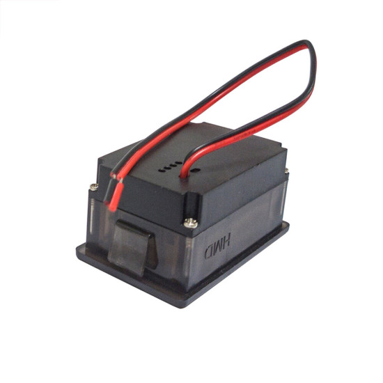 Waterproof Digital Battery Capacity Meter Tester 12V-60V Lithium Battery Capacity Indicator Car Voltage Meter Voltmeter - Red