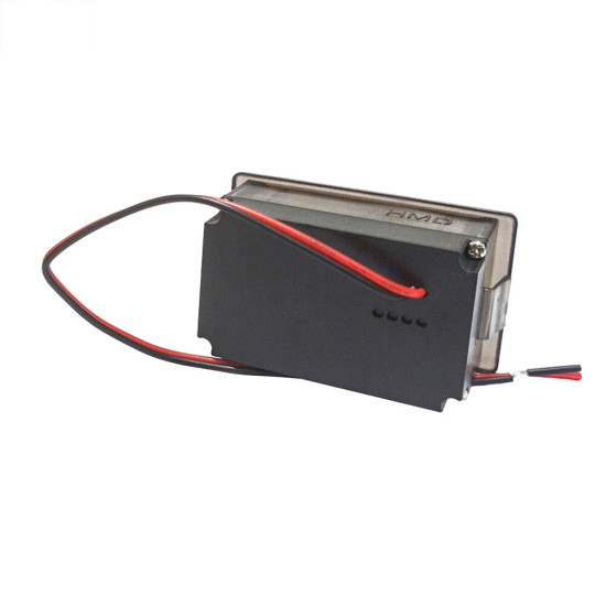 Waterproof Digital Battery Capacity Meter Tester 12V-60V Lithium Battery Capacity Indicator Car Voltage Meter Voltmeter - Red