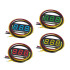 0.28 inch 3-wire Digital DC Voltmeter Head Digital Display Adjustable Three-wire DC0-100V Battery Voltmeter - Blue