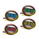 0.28 inch 3-wire Digital DC Voltmeter Head Digital Display Adjustable Three-wire DC0-100V Battery Voltmeter - Blue