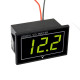 0.56 inch Waterproof Digital LED Voltage Meter DC 5-130V Indicator Voltmeter For Car Motorcycle 12V 24V 36V 48V 72V 120V - Red