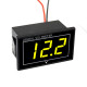 0.56 inch Waterproof Digital LED Voltage Meter DC 5-130V Indicator Voltmeter For Car Motorcycle 12V 24V 36V 48V 72V 120V - Red