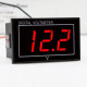 0.56 inch Waterproof Digital LED Voltage Meter DC 5-130V Indicator Voltmeter For Car Motorcycle 12V 24V 36V 48V 72V 120V - Red