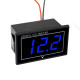 0.56 inch Waterproof Digital LED Voltage Meter DC 5-130V Indicator Voltmeter For Car Motorcycle 12V 24V 36V 48V 72V 120V - Red