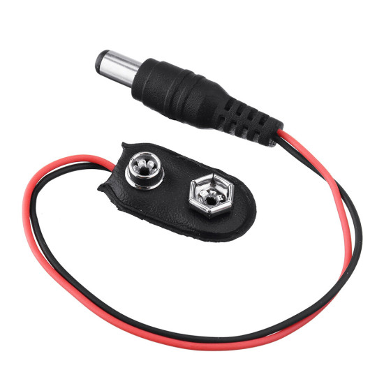 DC 9V Battery Button Power Plug Mega 2560 1280 UNO R3 132 9V Battery Buckle T Type/ I Type - I Type