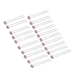 60pcs Light Dependent Resistor LDR 5MM Photoresistor Photoelectric Switch Element Photo Photoresistor 5516