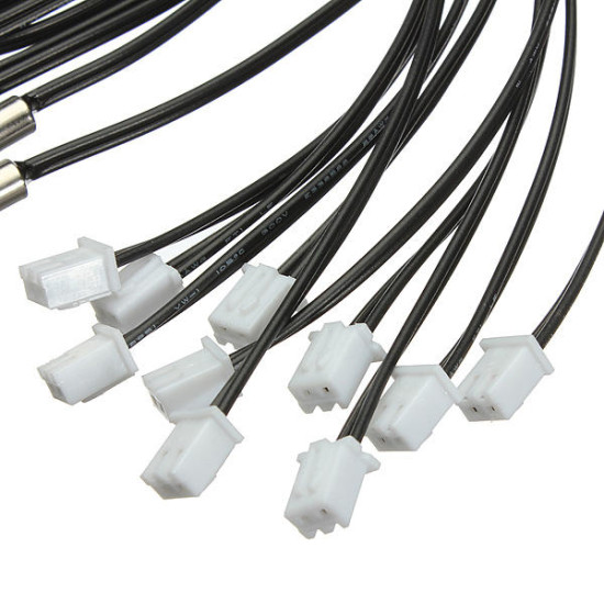 100cm 10pcs NTC-3470 Waterproof Professional Temperature Sensor Probe