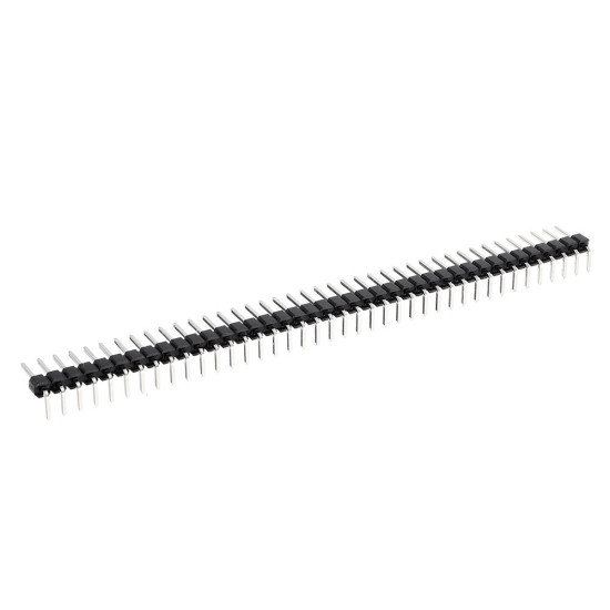 40P Curved Needle Gold Plated Single Curved Needle 2.54MM Pin Connector - 3pcs
