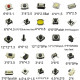 250pcs 25Values Micro Switch Assorted Push Button Tact Switches Reset  Mini Leaf Switch SMD DIP 2*4 3*6 4*4 6*6 Diy Kit + Box