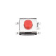 250pcs 25Values Micro Switch Assorted Push Button Tact Switches Reset  Mini Leaf Switch SMD DIP 2*4 3*6 4*4 6*6 Diy Kit + Box