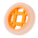 47*12mm/47*21mm 64T Transparent Tire Orange Rubber Wheel for Smart Robot Chassis Car - 21mm