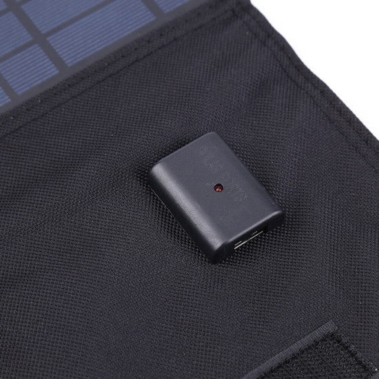 14W 5V Foldable Solar Panel Charger Dual USB Portable Solar Charging Bag for Outdoor Travelling Camping Solar Power Bank