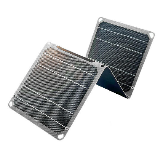 Outdoor Powerful Flexible Solar Panel 5V 28W Portable Battery Mobile Phone Charge PD QC 3.0 9V 12V for USB-A+USB-C Cells Power Bank - 3-Fold Green