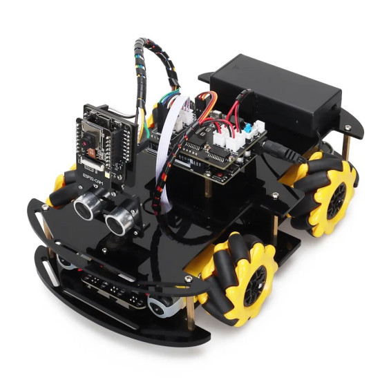 Robot Starter Kit For Arduino Programming with APP x ESP32 Camera and Codes Learning Develop Skill Smart Automation Kit