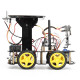Solar ESP32-32 Camera Programming Education Robot Car IoT Ultrasonic Intelligent Programming Robot