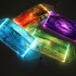 Christmas Face Mask LED Luminous EL Mask For Decoration Festive Party - D