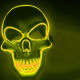 Halloween Skeleton Mask LED Scary EL-Wire Mask Light Up Festival Cosplay Costume Supplies Party Mask - Orange