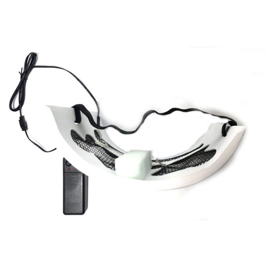 DJ Marshmallo LED Mask Luminous Helmet DIY Bar Music Party Masks Cosplay Props - Orange