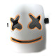 DJ Marshmallo LED Mask Luminous Helmet DIY Bar Music Party Masks Cosplay Props - Orange