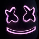 DJ Marshmallo LED Mask Luminous Helmet DIY Bar Music Party Masks Cosplay Props - Orange