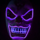 New Clown El Cold Light Glowing LED Fluorescent Mask Halloween Tricky Scary Spoof Horror Glowing Props -  Red