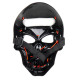 Halloween LED Mask Fluorescent Glowing Mask Cold Light Mask Party EL Mask Light Up Masks Glow In Dark -  Red