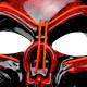 Halloween LED Mask Fluorescent Glowing Mask Cold Light Mask Party EL Mask Light Up Masks Glow In Dark -  Red