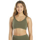 Strappy Back Sports Bra - Dark Olive