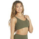 Strappy Back Sports Bra - Dark Olive