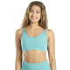 Strappy Back Sports Bra - Agate Green