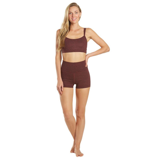 Wholesome Cheetah Sports Bra - Burgundy Cheetah