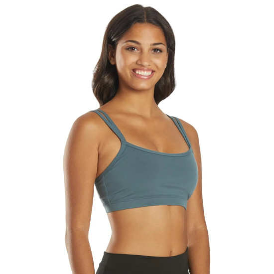 Wholesome Solid Sports Bra - Eucalyptus Grey 