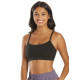 Delight Solid Racer Back Sports Bra - Oatmeal