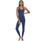 Strappy Back Long Leotard 28" – True Navy