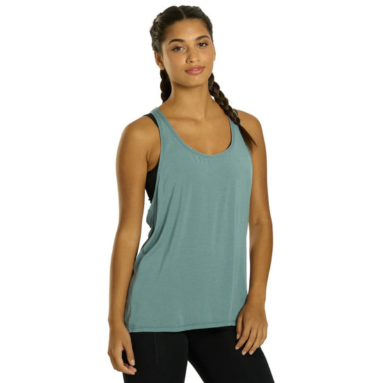 Motion Solid Racer Back Layering Tank – Basalt