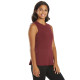 Blossom Solid Peplum Layering Muscle Tank – Zinfandel