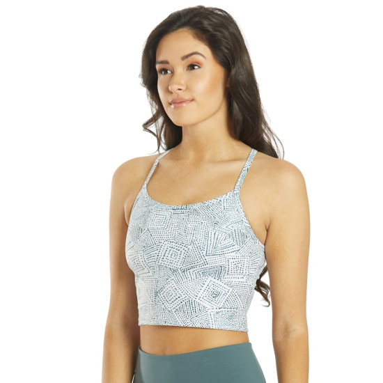 Unity Tribe Crop Tank – White Tribal