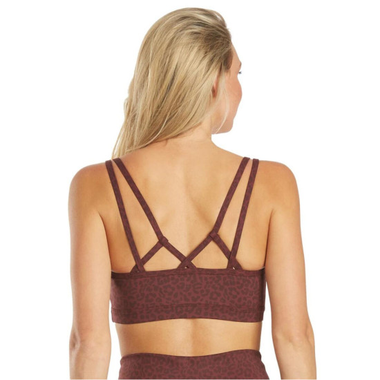 Wholesome Cheetah Sports Bra - Burgundy Cheetah