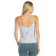 Divine Tribe Scoop Back Support Tank – White Tribal