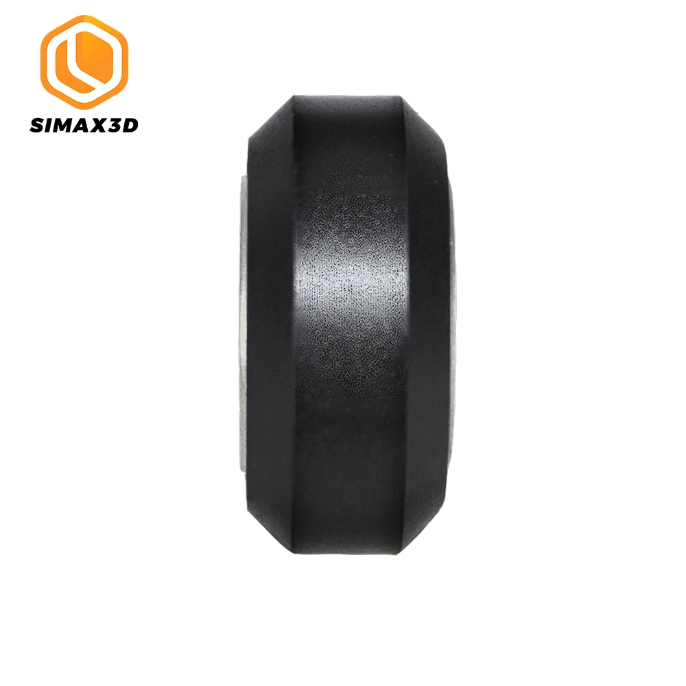 SIMAX3D® Black/White Plastic CNC Openbuilds Wheel with Bearing Idler Pulley Gear Perlin Wheel for 3D Printer