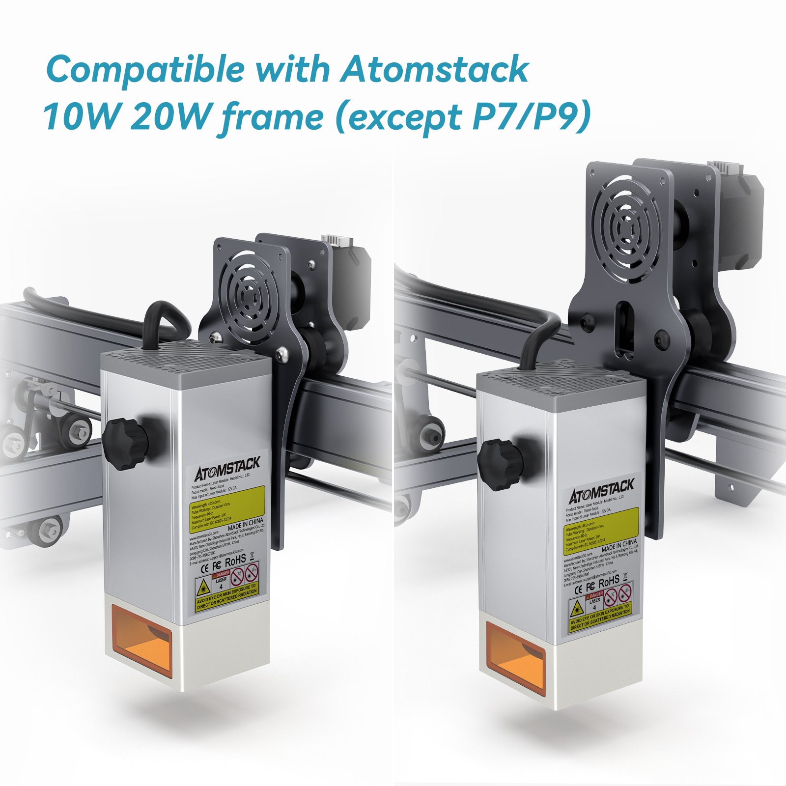 Atomstack M150 33W 6-diode Cores Laser Module