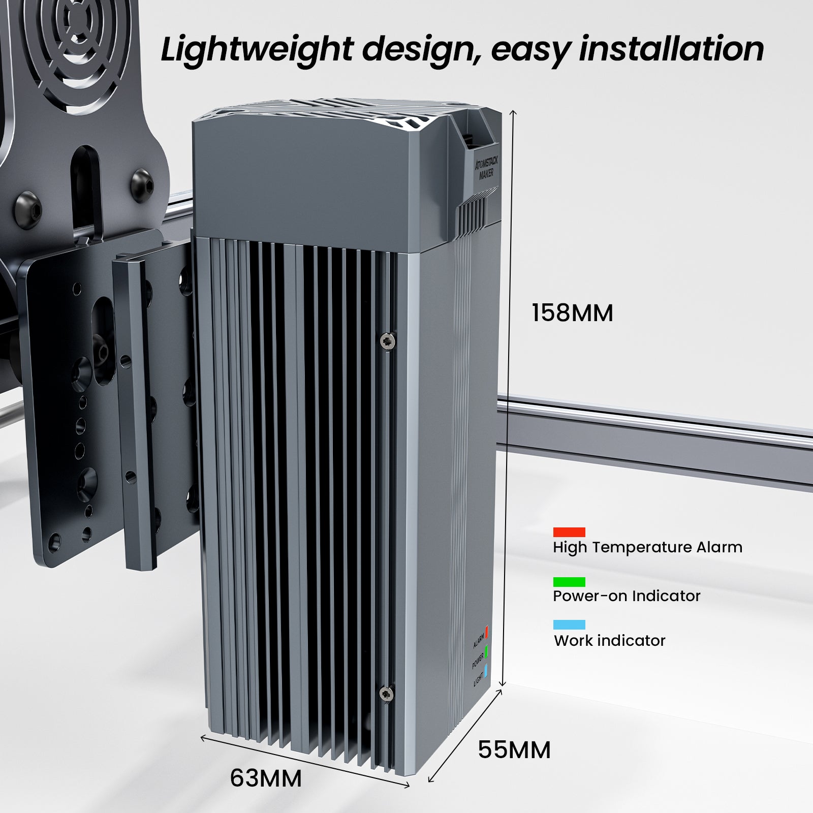 Atomstack R30 V2 Upgraded Infrared Laser Module 1064nm Laser for Engraving Metal and Plastic
