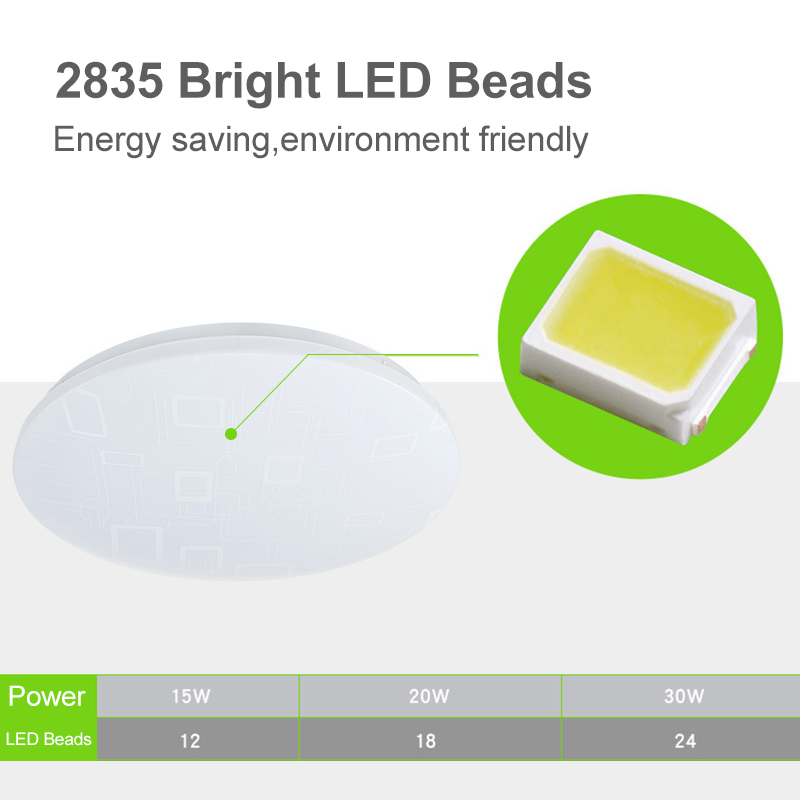 Bakeey 15W 20W 30W 220V Modern Simple Ceiling LED Lamp Ultra Thin Round Light For Smart Home