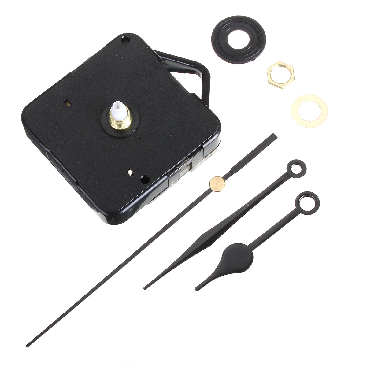 Black Hands DIY Quartz Clock Silent Movement Kit