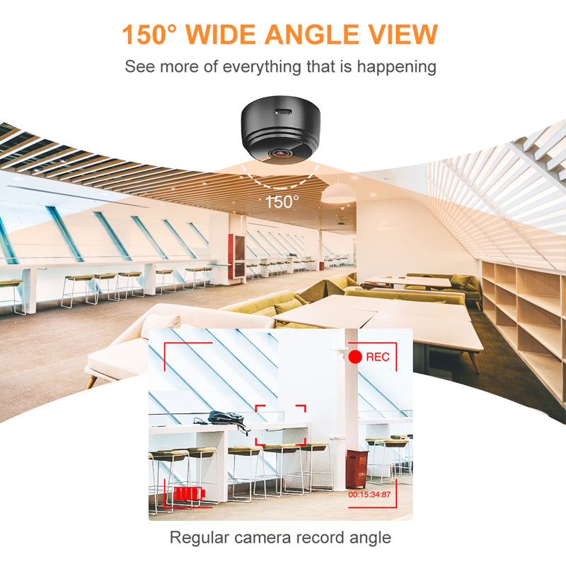 A9 Upgraded 1080P HD Mini Wireless WIFI IP Camera DVR Motion Detection Night Vision Sound Detection for Home Security